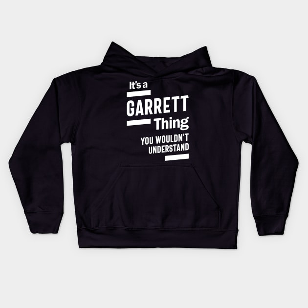 Garrett Personalized Name Birthday Gift Kids Hoodie by cidolopez